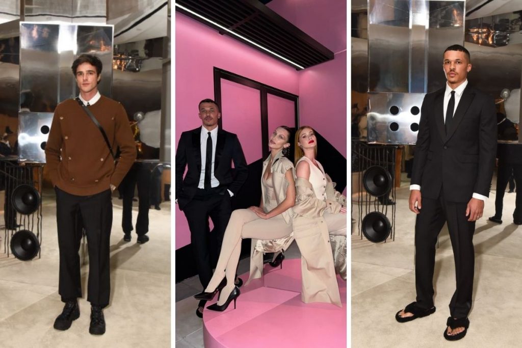 Jacob Elordi e Khalil Ghani com Marina Ruy Barbosa e Bella Hadid