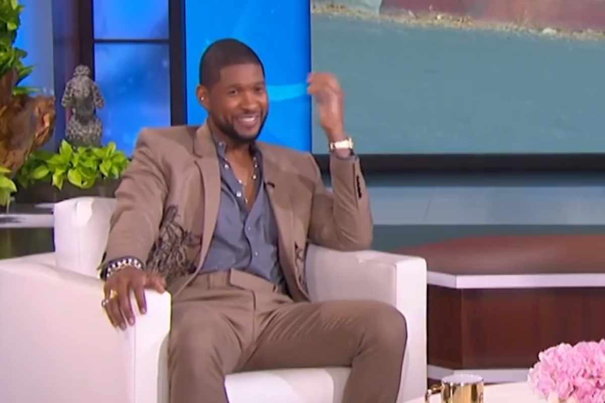 Usher no programa de Ellen DeGeneres