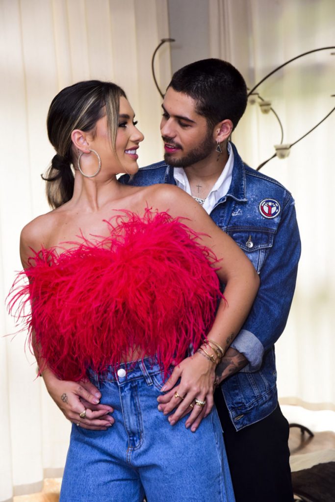 Zé Felipe e Virginia Fonseca em trabalho para a Talismã Digital