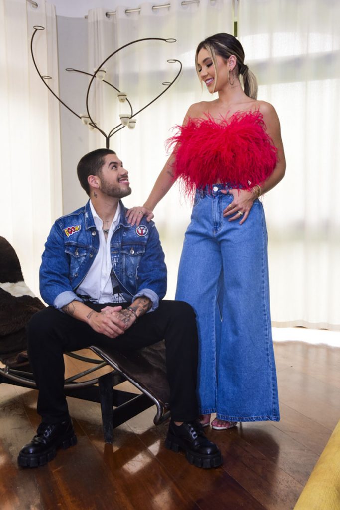 Zé Felipe e Virginia Fonseca em trabalho para a Talismã Digital