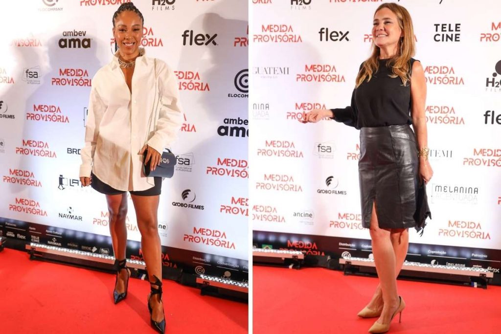 Adriana Esteves e NegraLi na pré-estreia de 'Medida Provisória'