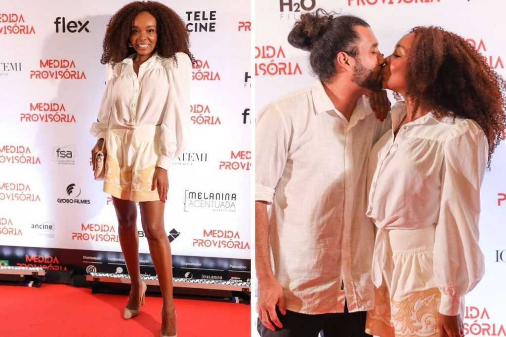 Thelma Assis na pré-estreia de Medida Provisória