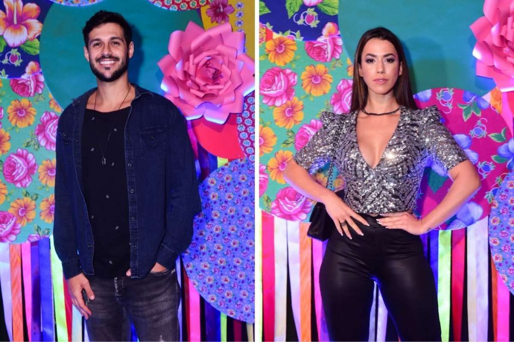 Os ex-BBBs 22 Rodrigo Mussi e Larissa Tomasia no São João da Thay