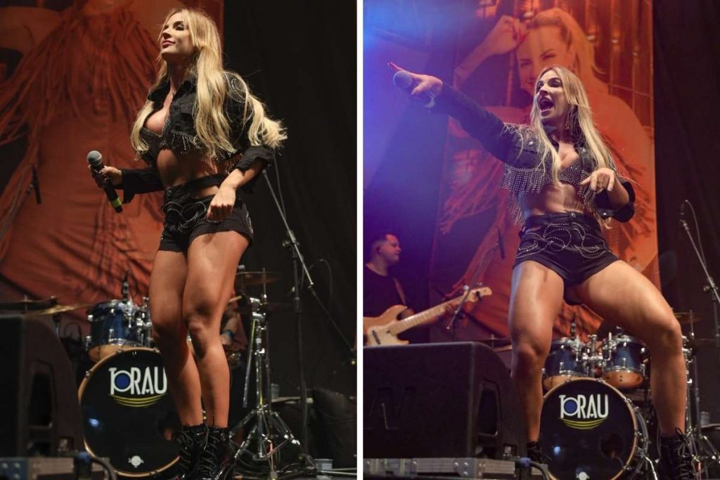 Gabi Martins canta na abertura do show de Henrique e Juliano em São Paulo