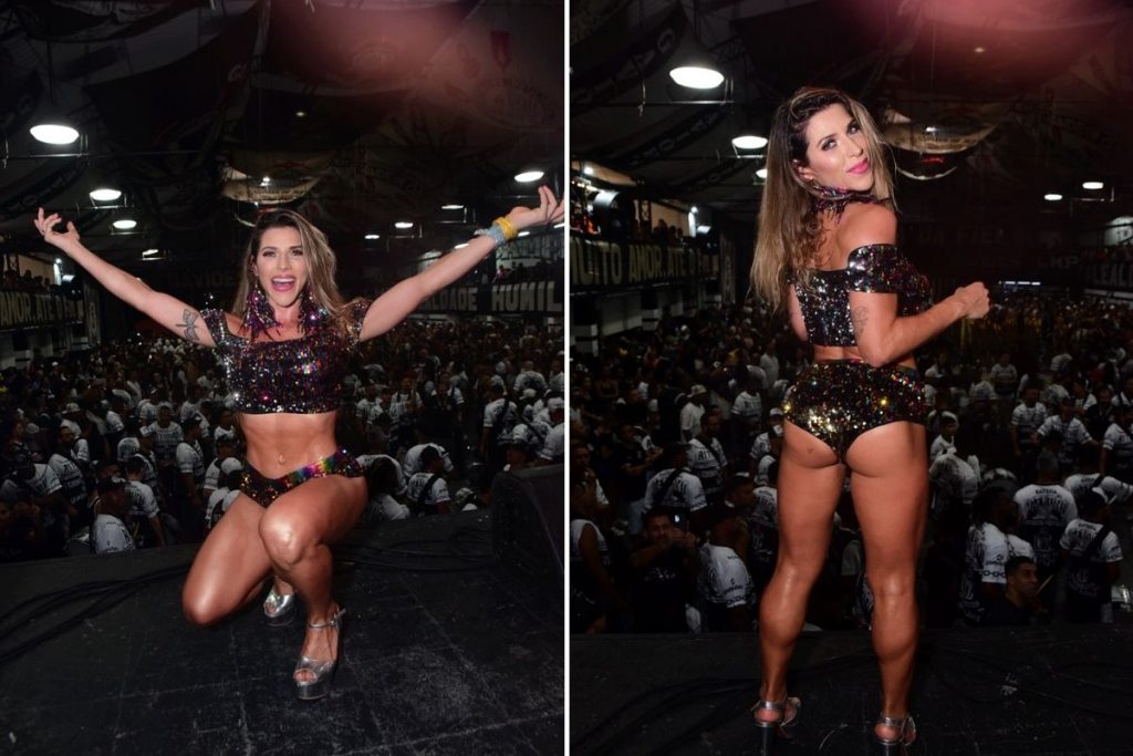 Ana Paula Minerato em ensaio de Carnaval