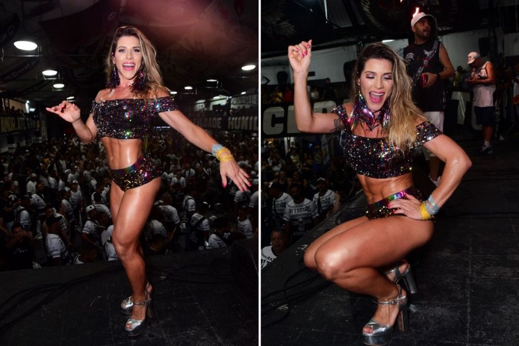 Ana Paula Minerato em ensaio de Carnaval