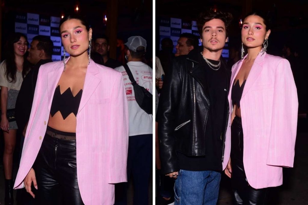 Sasha e João Figueiredo na festa da Colcci em São Paulo.