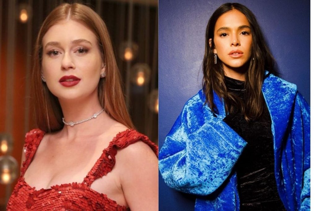 marina ruy barbosa posando com bruna marquezine