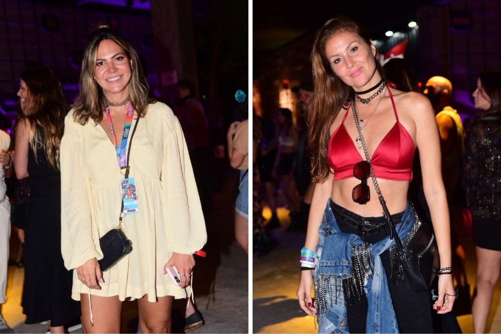 Carol Sampaio e Ellen Jabour no LollaPalooza