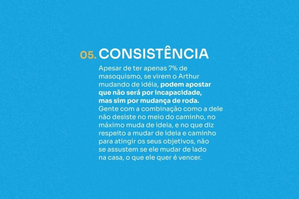 Análise corporal de Arthur Aguiar