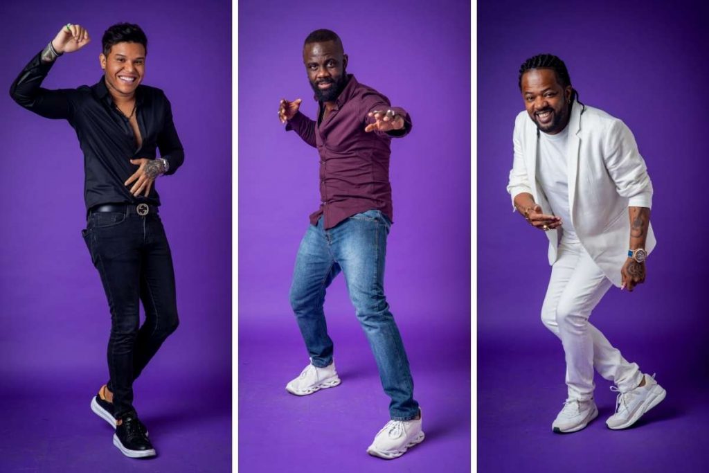 Tierry, Sérgio Menezes e Xande de Pilares no time masculino do Dança dos Famosos 2022.