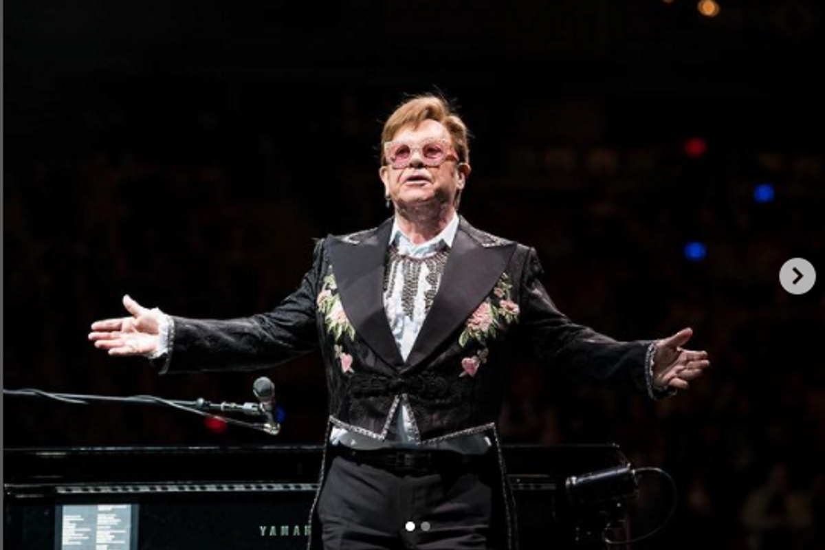 Elton John no palco