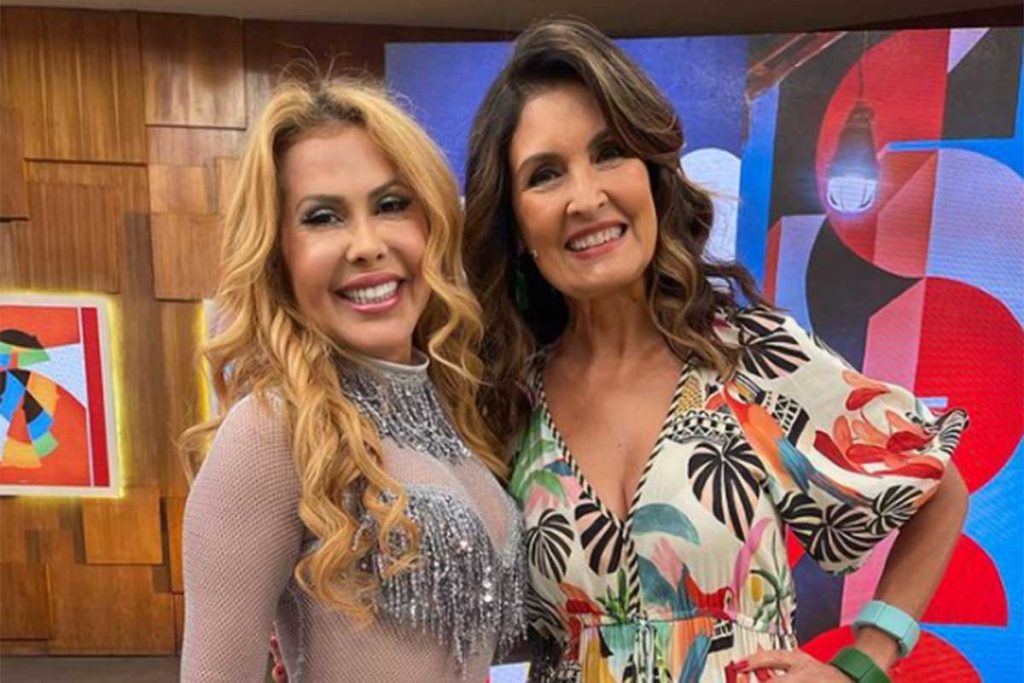 Joelma com Fátima Bernardes, no "Encontro"