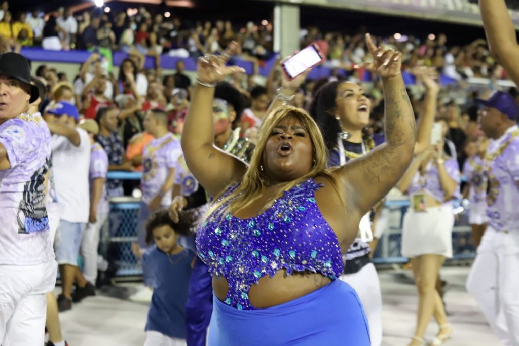 Jojo Todynho no ensaio da Beija-Flor na Sapucaí