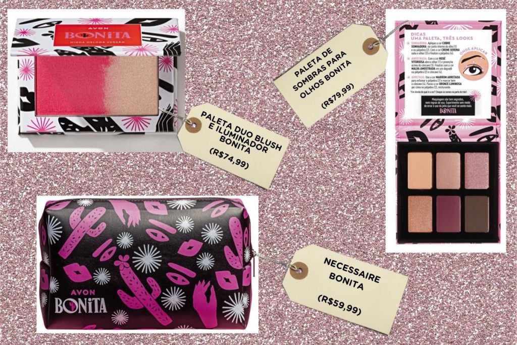 Produtos da coleção Bonita da Avon