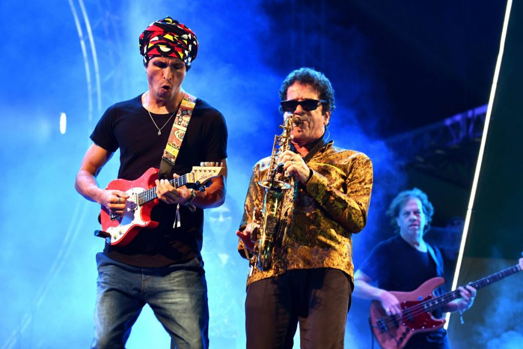 João Felippe e George Israel no festival Rock Brasil 40 anos
