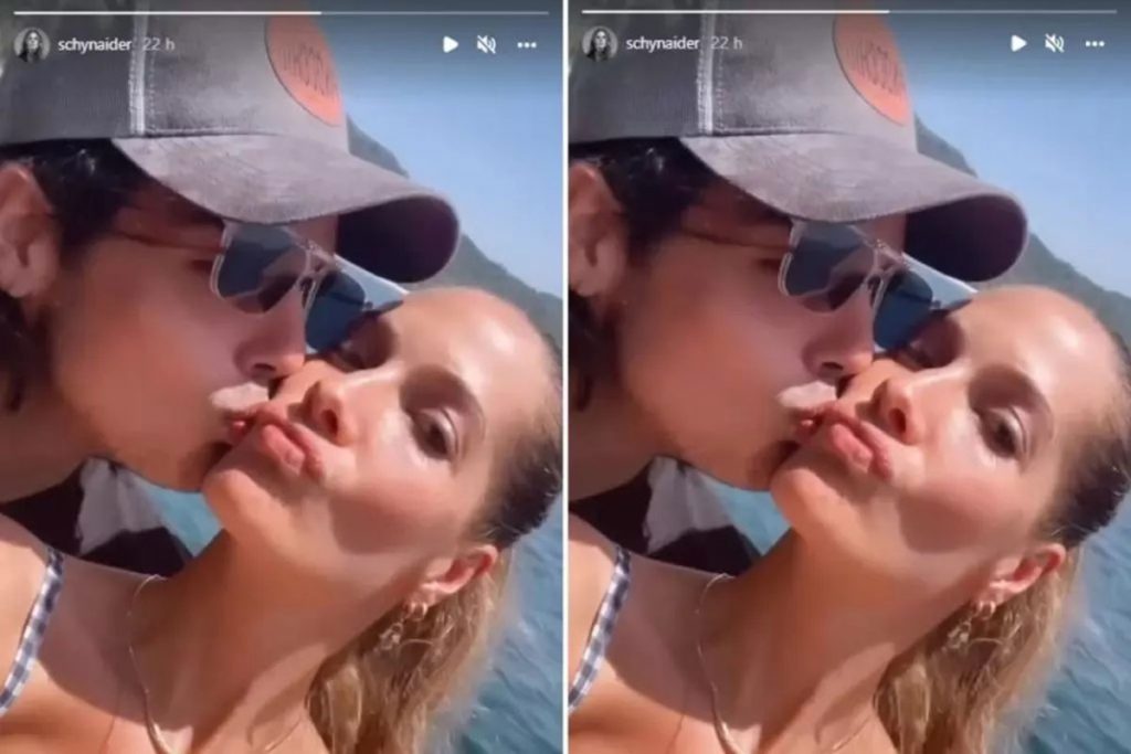 João Guilherme Silva com a namorada