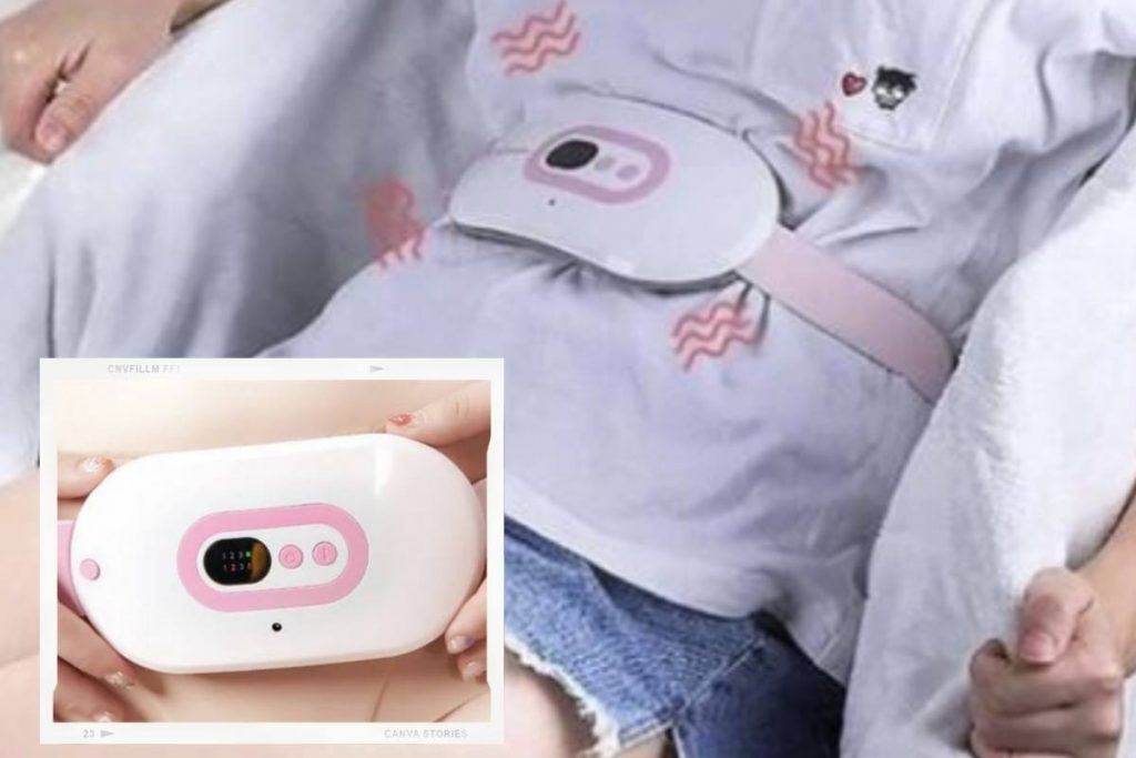 Massageador Térmico Digital - Alivia Dor de Cólica Menstrual