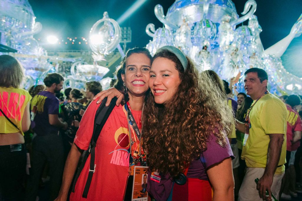 Narcisa Tamborindeguy e Catarina Tamborindeguy em camarote