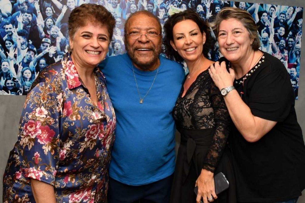 Ana Ferguson, Martinho da Vila, Cléo Ferreira e Solange Bighetti no show Unidos e Misturados