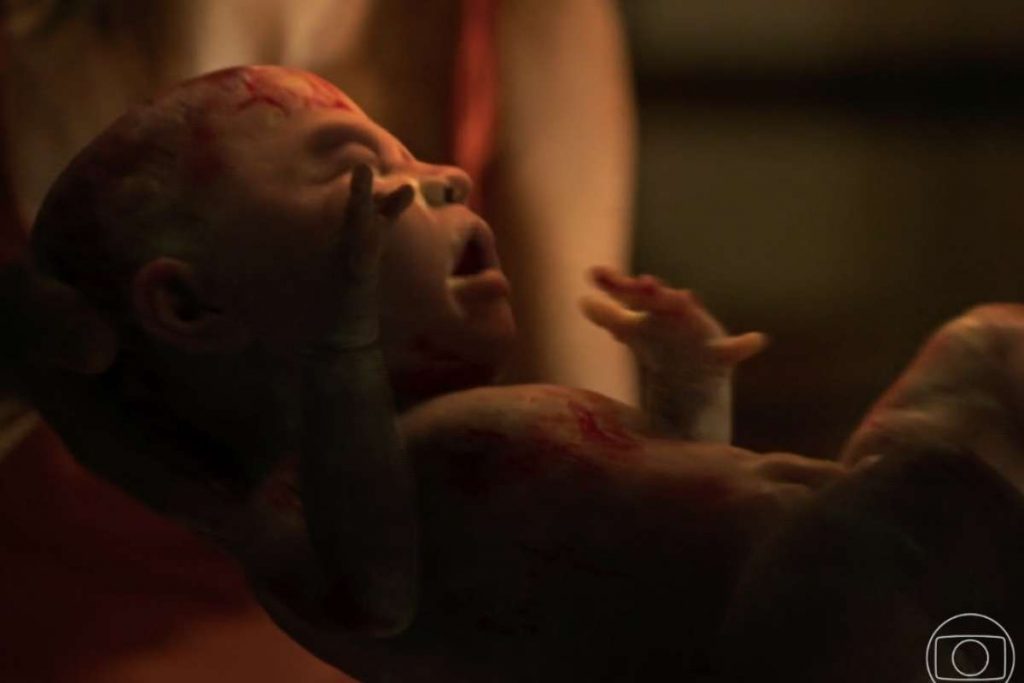 Bebê gigante nasce em Pantanal. Foto: Reprodução/ TV Globo