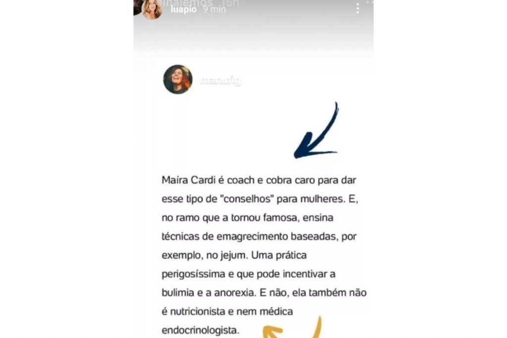 luana piovani e maíra cardi