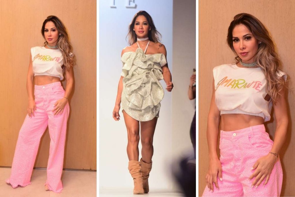 Maíra Cardi abandona votação para participar de desfile em São Paulo.