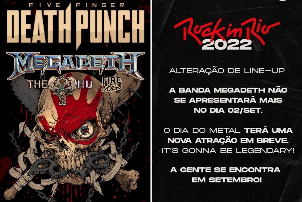 Megadeth cancela show no Rock in Rio 2022