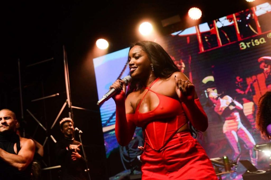 IZA canta sucessos da carreira em show privado