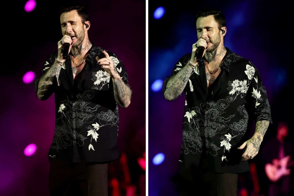Adam Levine canta Moves Like Jagger no primeiro show do Maroon 5 no Brasil.