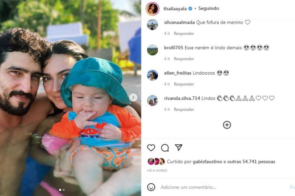 Thaila Ayala mostra momento em família