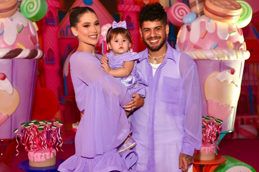 Virgínia e Zé Felipe comemoram aniversário de Maria Alice