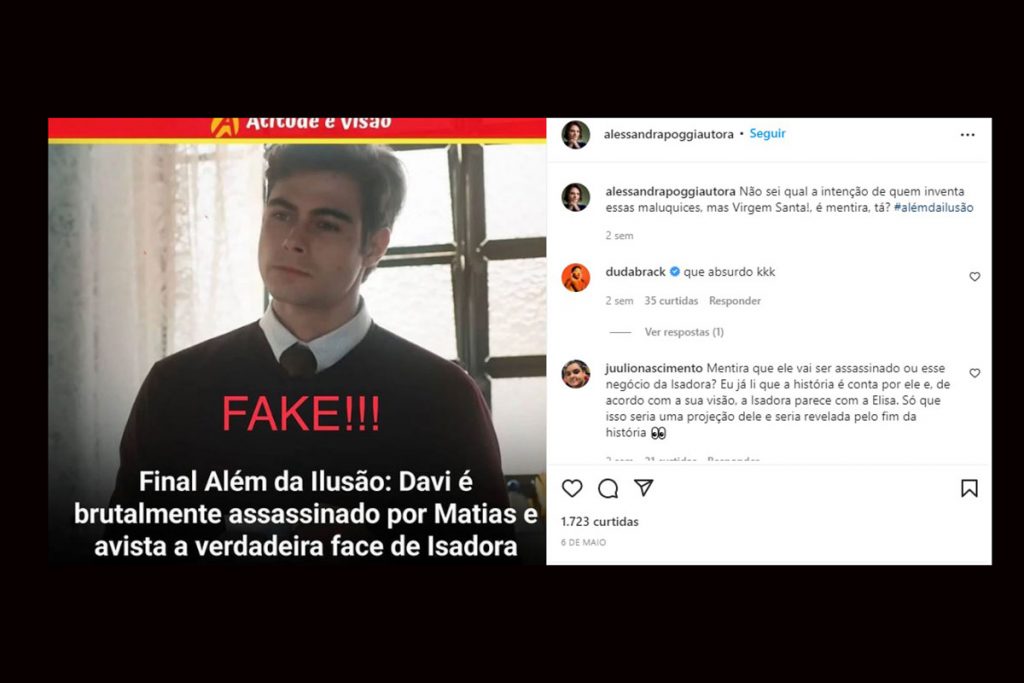 Alessandra Poggi nega final macabro de Além da Ilusão