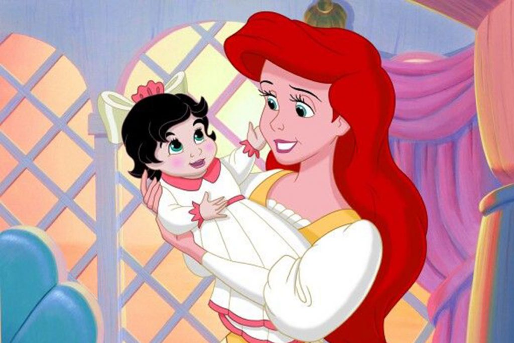 Ariel com a filha Melody