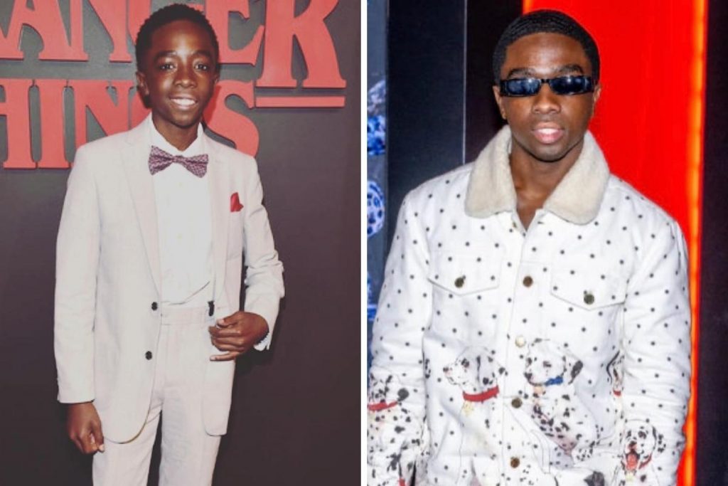 Antes e Depois do ator Caleb McLaughlin
