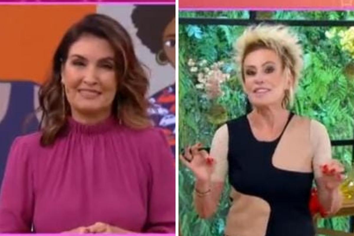 Ana Maria Braga e Fátima Bernardes ao vivo na TV Globo