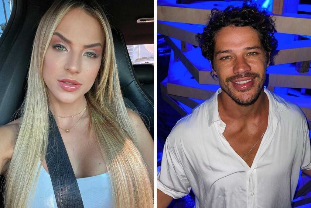 fotomontagem de retratos de gabi martins e josé loreto