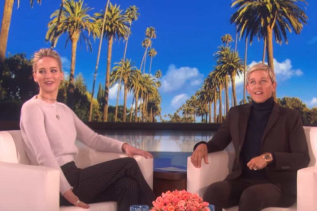 Jennifer Lawrence, Ellen DeGeneres