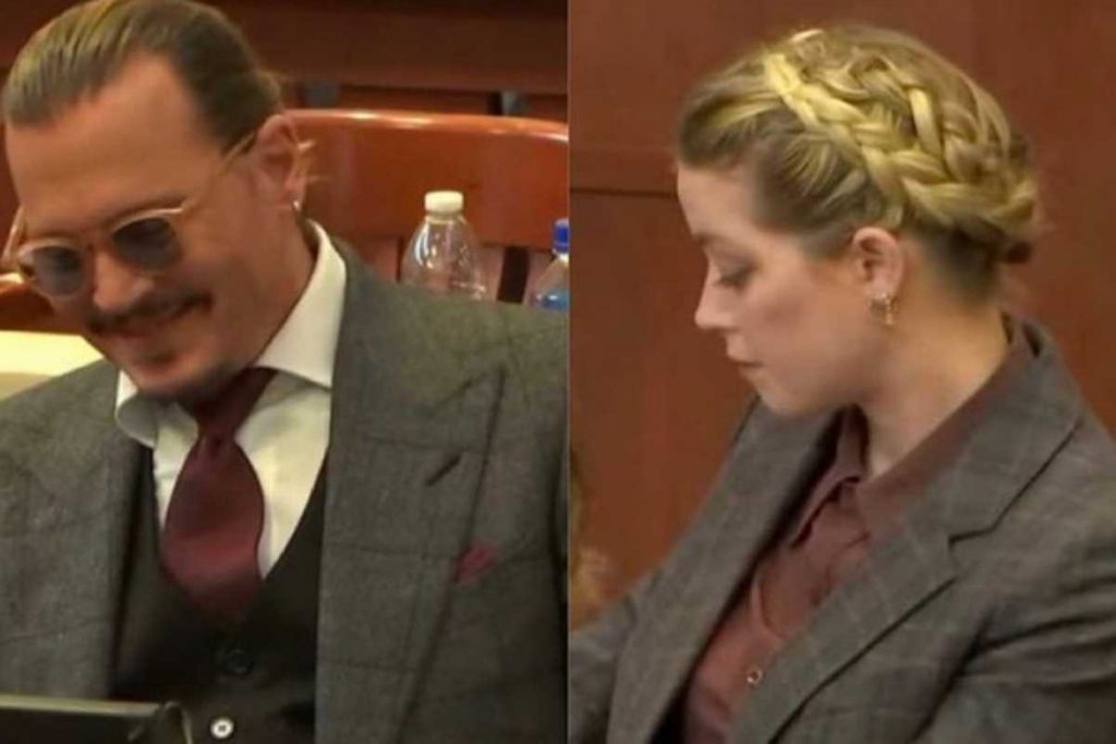 Johnny Depp, Amber Heard na corte