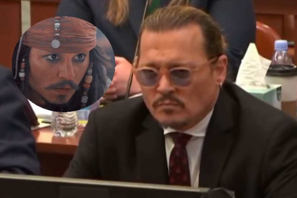 Johnny Depp na corte de Virginia