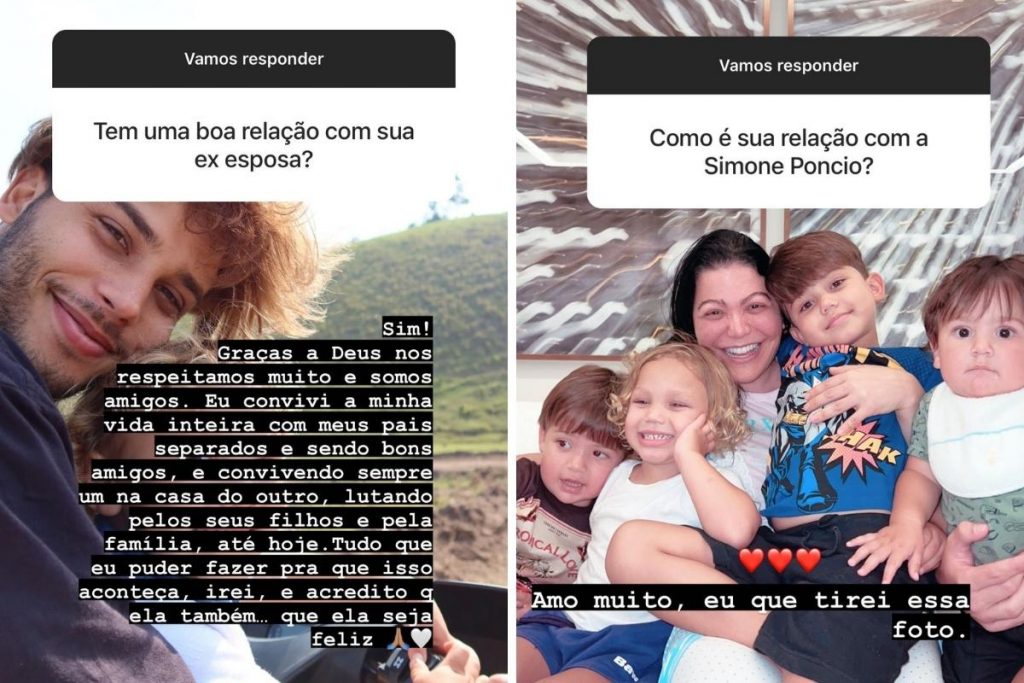 Jonathan Couto responde fãs sobre relacionamento com ex-esposa e ex-sogra