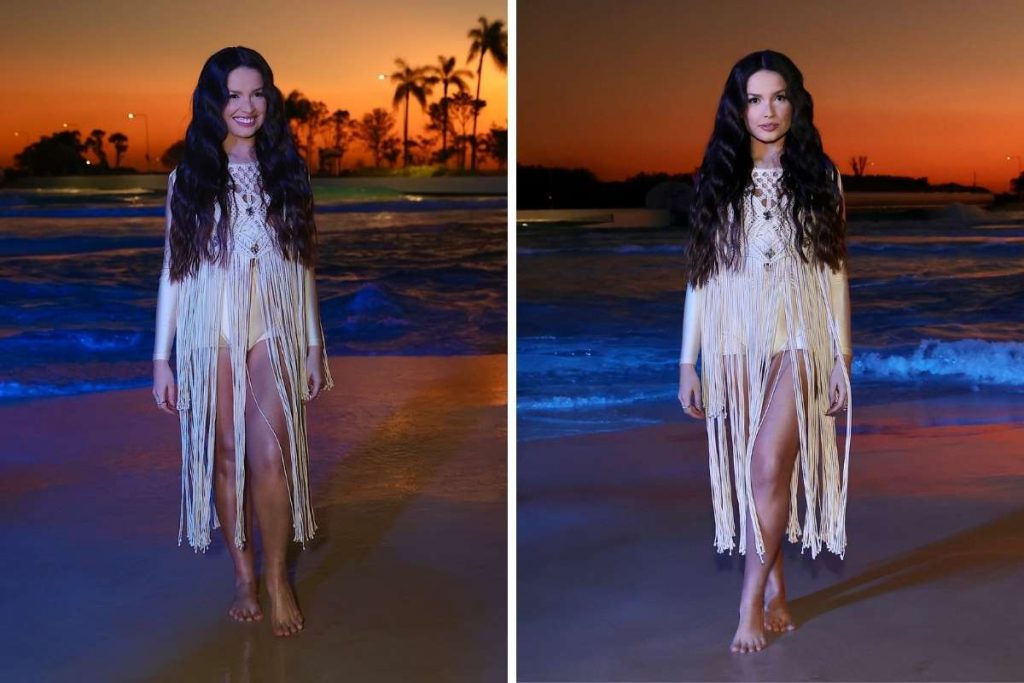 Juliette nos bastidores da gravação com Claudia Leitte