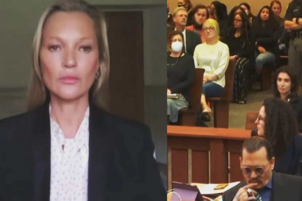 Kate Moss na corte, via vídeo