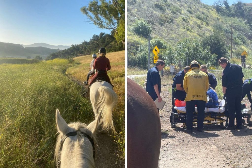 Katherine Lang postou fotos do momento do resgate