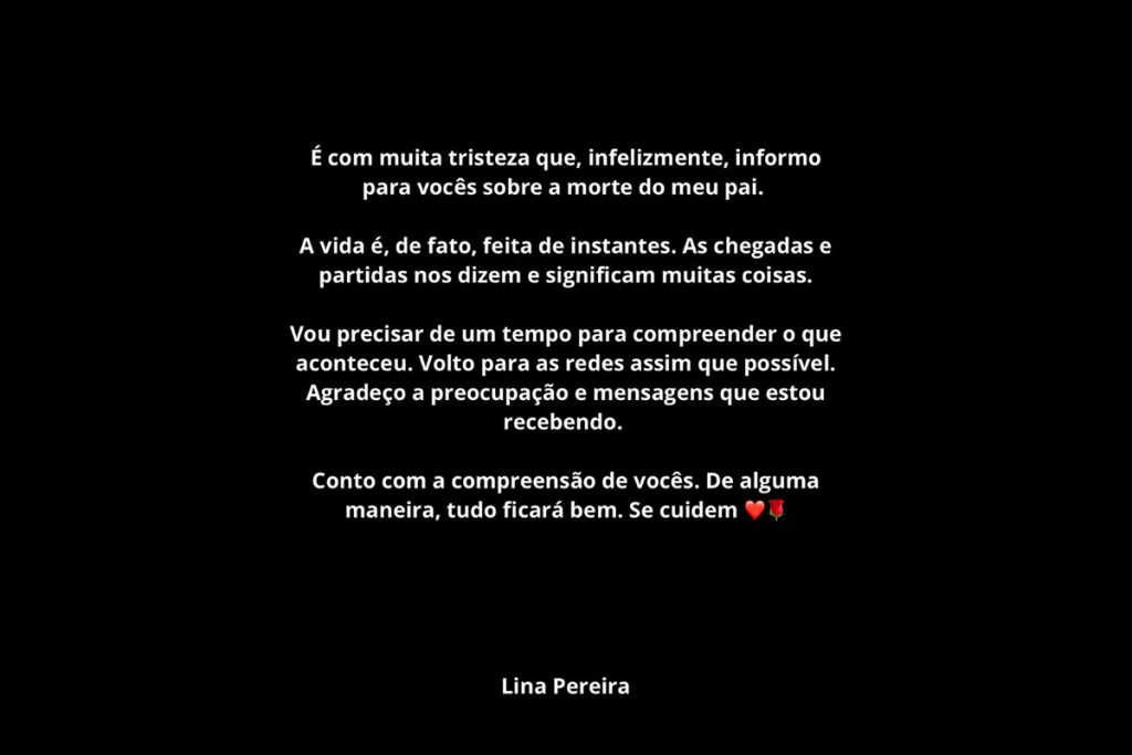 Linn da Quebrada lamenta a morte do pai