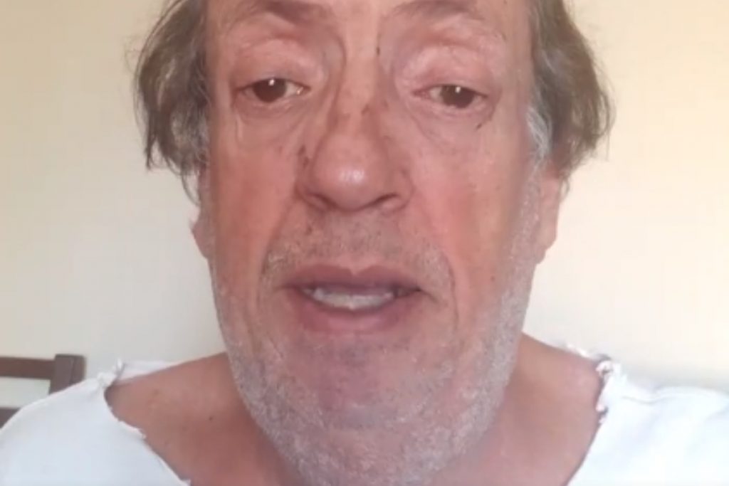 marcos oliveira, ator do beiçola em a grande família, pedindo ajuda em vídeo no instagram