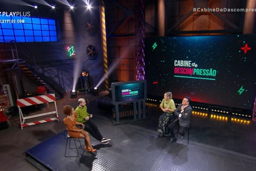 Nahim e Andreia na Cabine de Descompressão