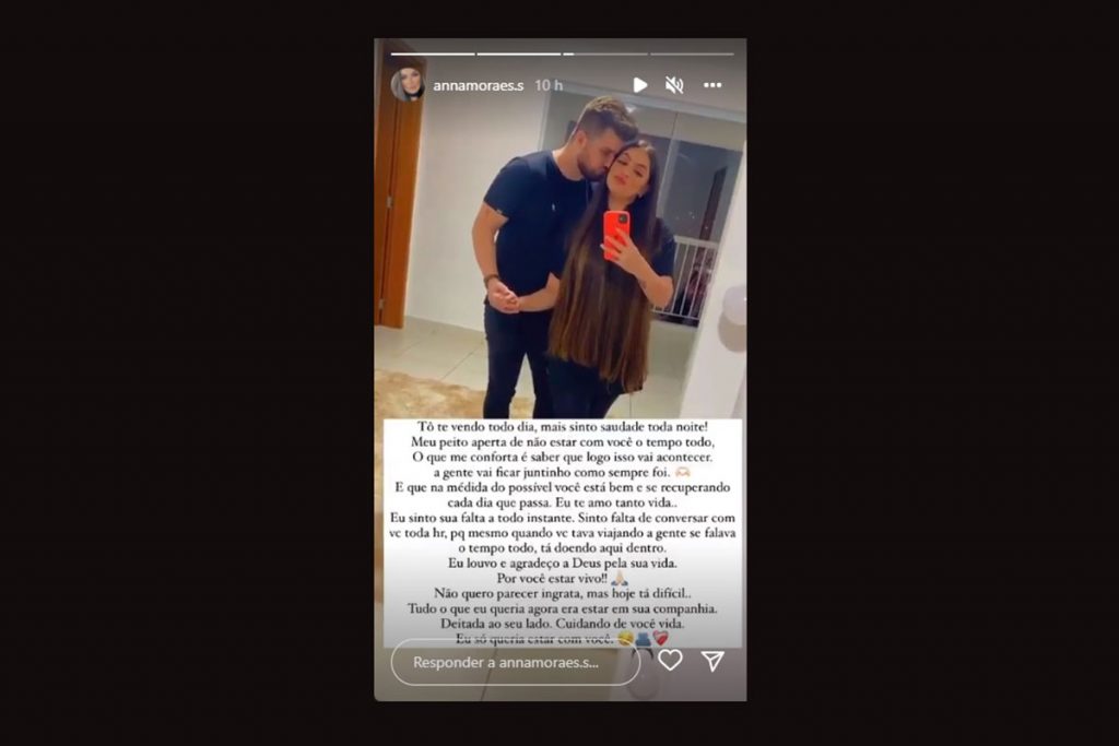 Anna Moraes, namorada de Conrado, desabafa nas redes sociais