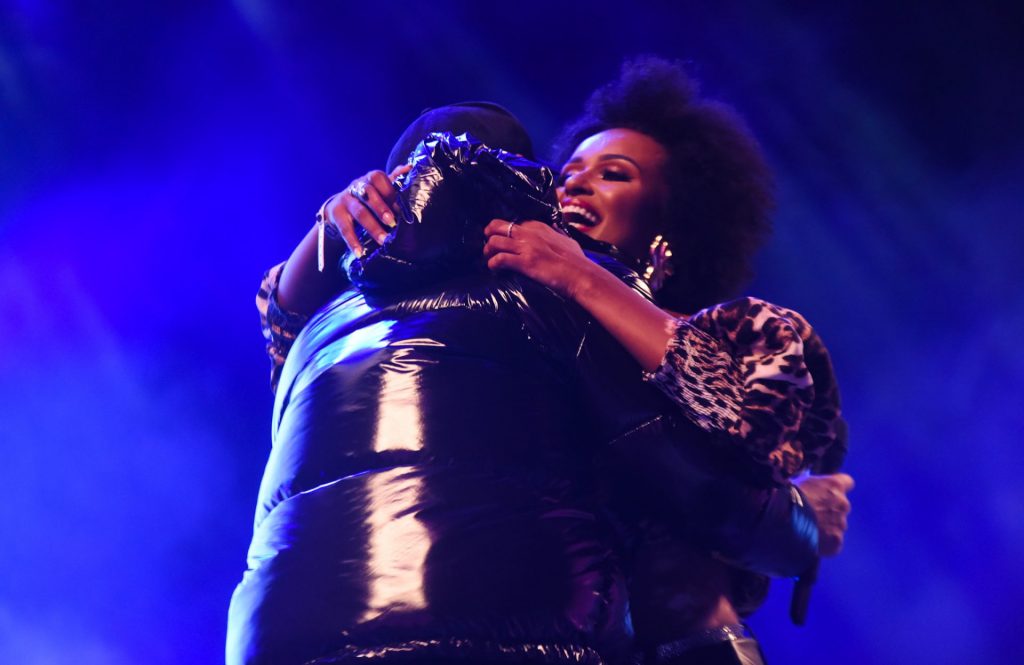 Natália e Belo em festival Samba Prime