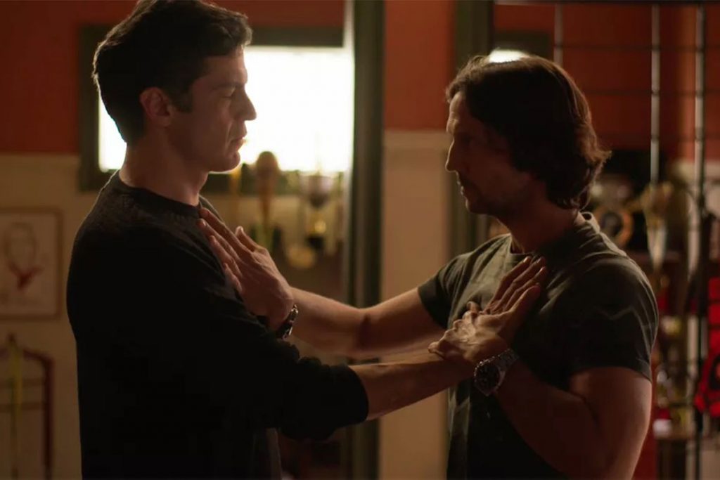 Guilherme (Mateus Solano) e Neném (Vladimir Brichta) em Quanto Mais Vida, Melhor!